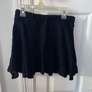 black lacy skirt